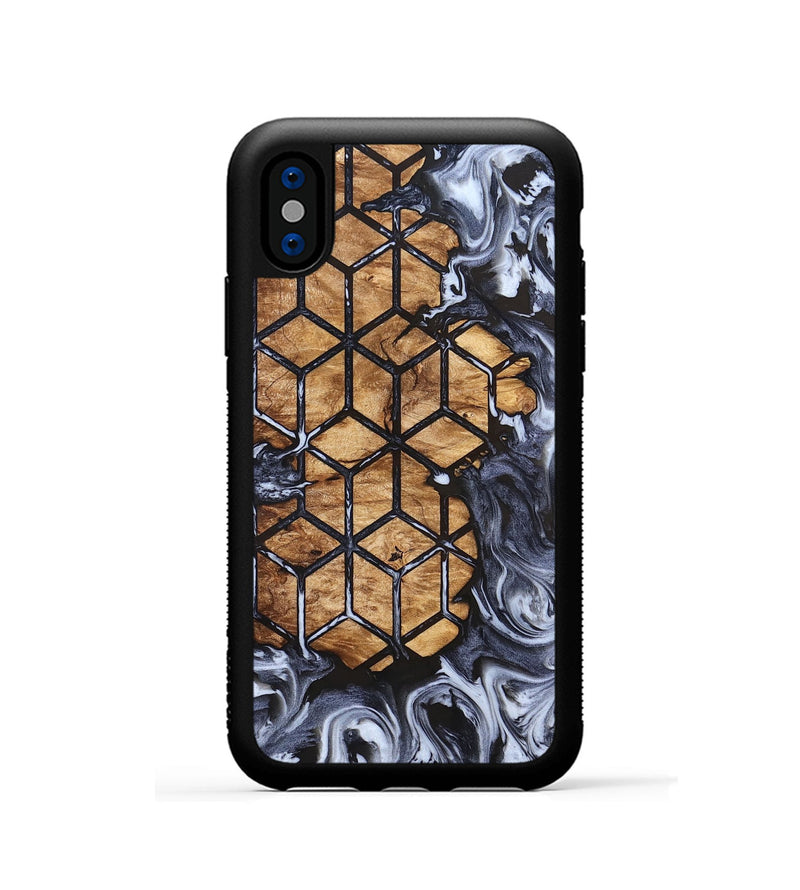 iPhone Xs Wood Phone Case - Tempie (Pattern, 823272)