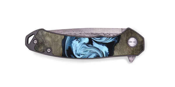 EDC Wood Pocket Knife - Bruce (Blue, 823284)