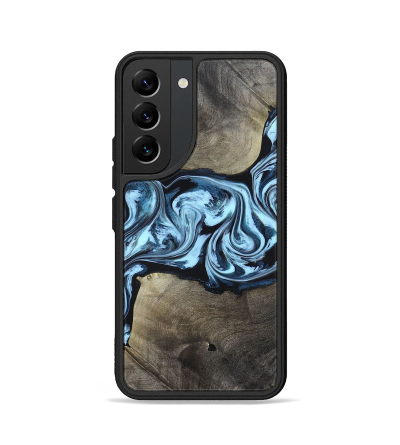 Galaxy S22 Wood Phone Case - Bruce (Blue, 823284)