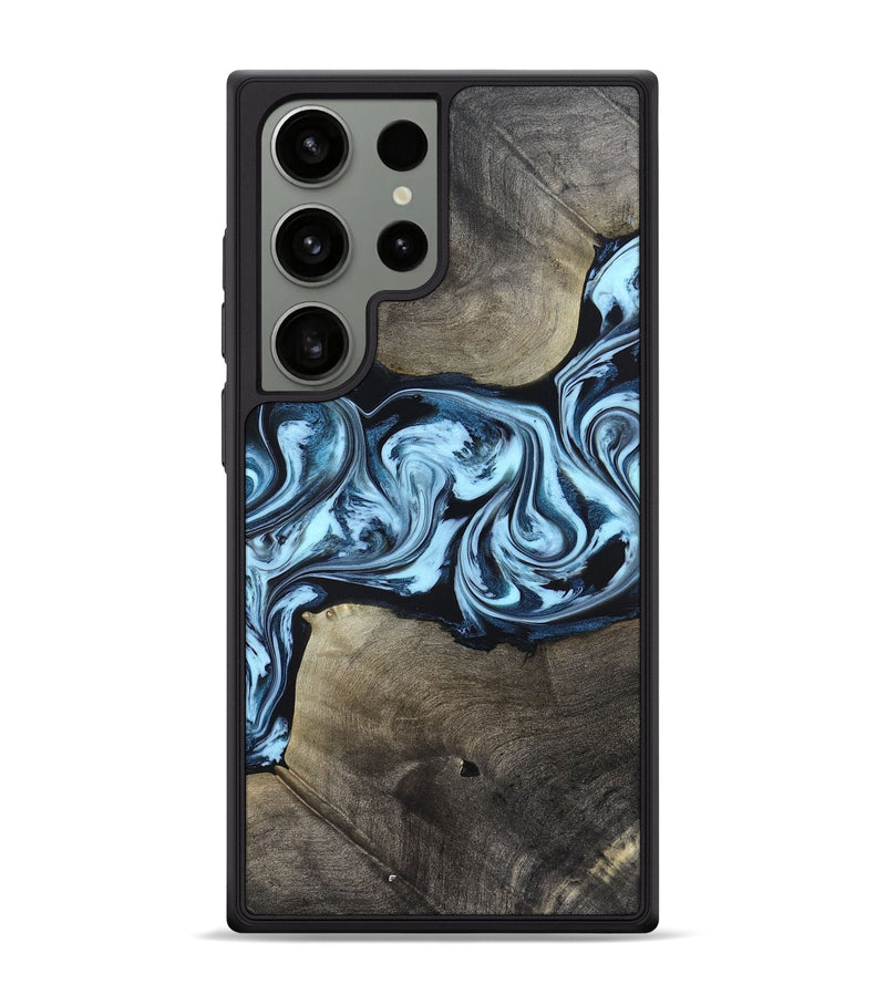 Galaxy S24 Ultra Wood Phone Case - Bruce (Blue, 823284)