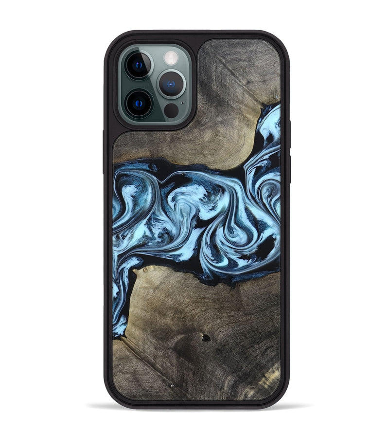 iPhone 12 Pro Max Wood Phone Case - Bruce (Blue, 823284)