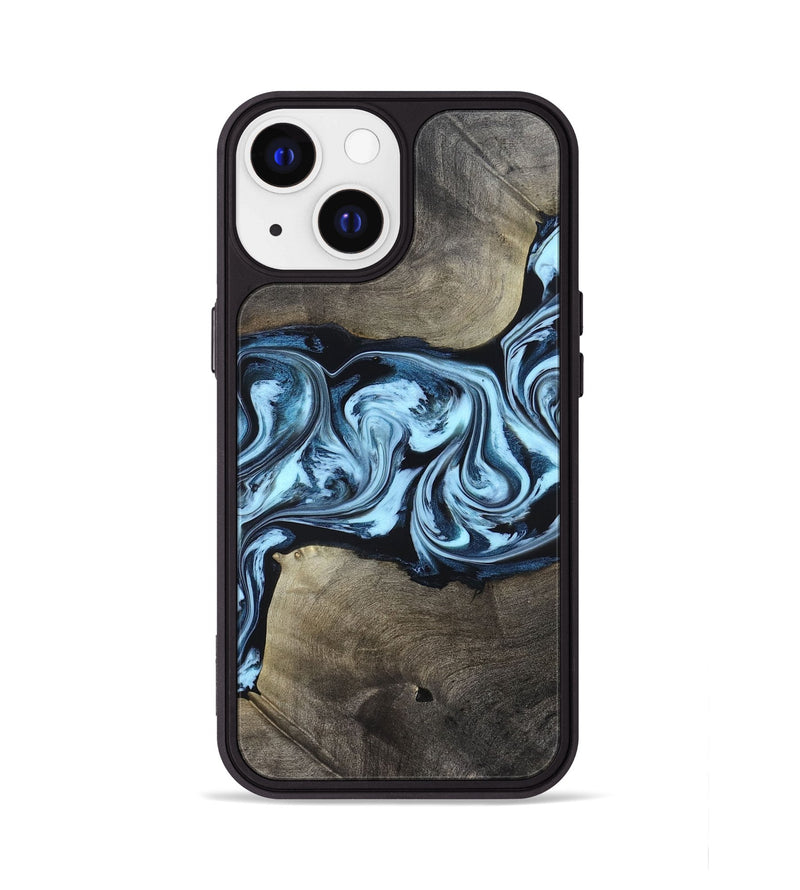 iPhone 13 Wood Phone Case - Bruce (Blue, 823284)
