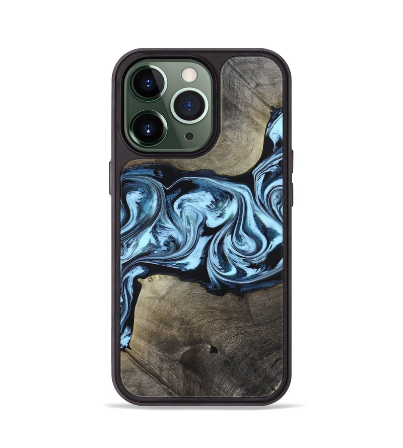 iPhone 13 Pro Wood Phone Case - Bruce (Blue, 823284)