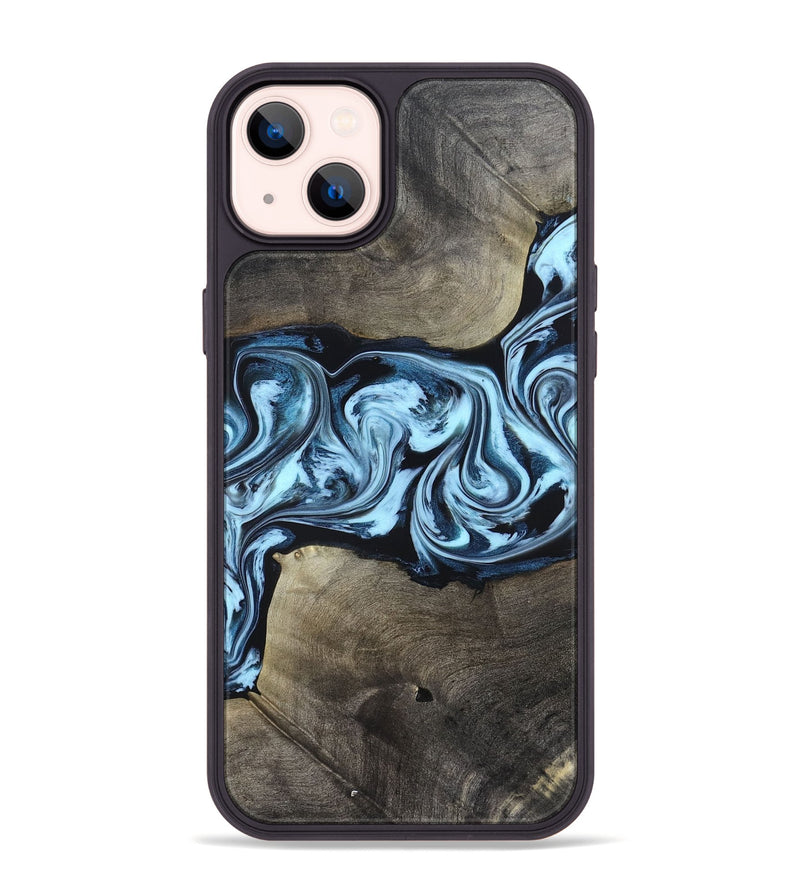 iPhone 14 Plus Wood Phone Case - Bruce (Blue, 823284)