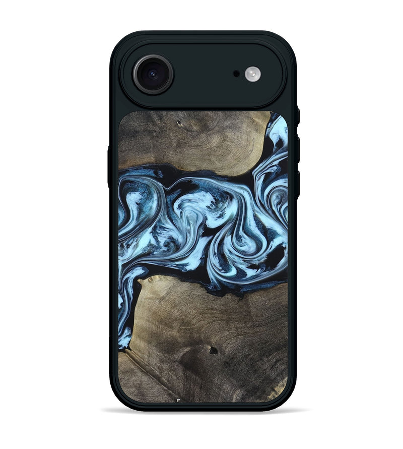 iPhone 17 Air Wood Phone Case - Bruce (Blue, 823284)