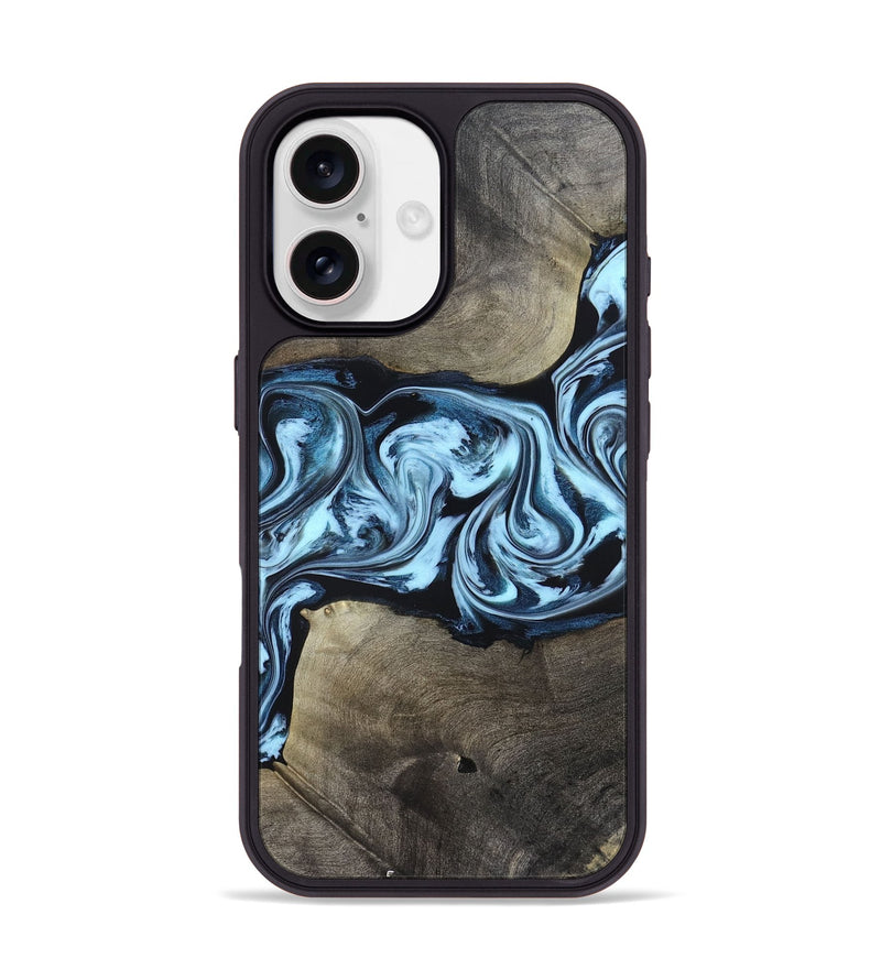 iPhone 17 Wood Phone Case - Bruce (Blue, 823284)