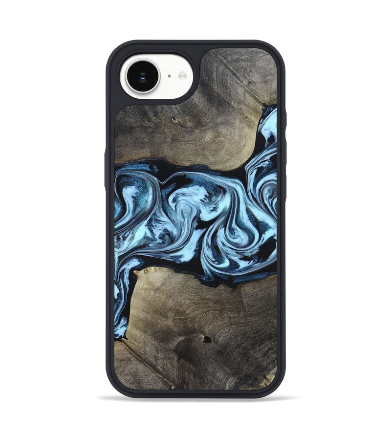 iPhone 17e Wood Phone Case - Bruce (Blue, 823284)