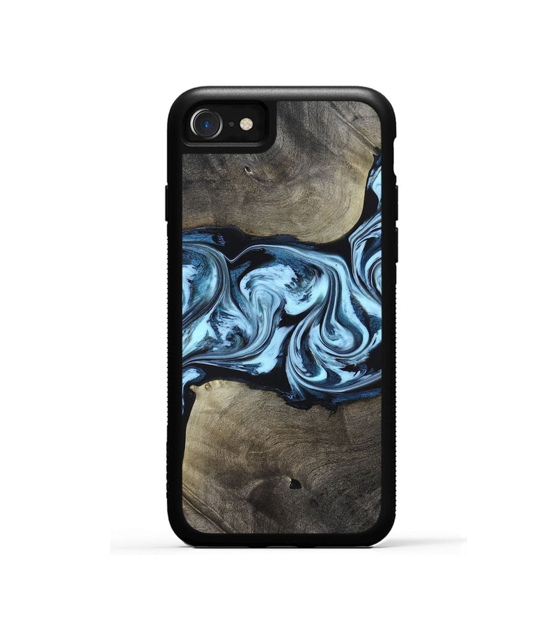 iPhone SE Wood Phone Case - Bruce (Blue, 823284)