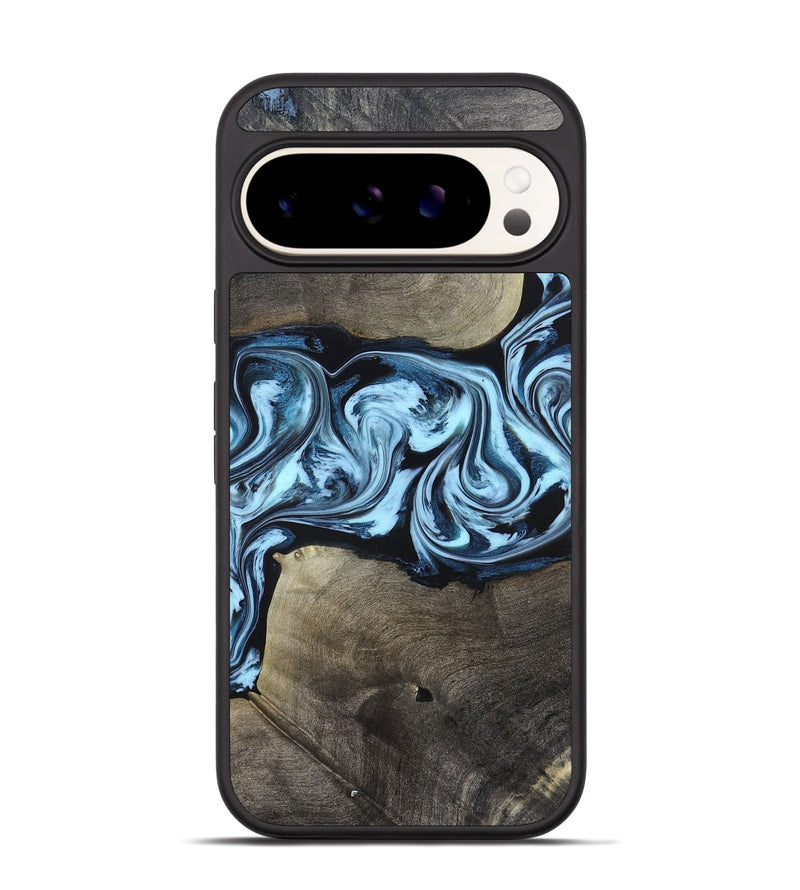 Pixel 9 Pro Wood Phone Case - Bruce (Blue, 823284)
