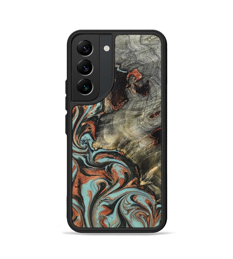 Galaxy S22 Wood Phone Case - Hailie (Green, 823286)