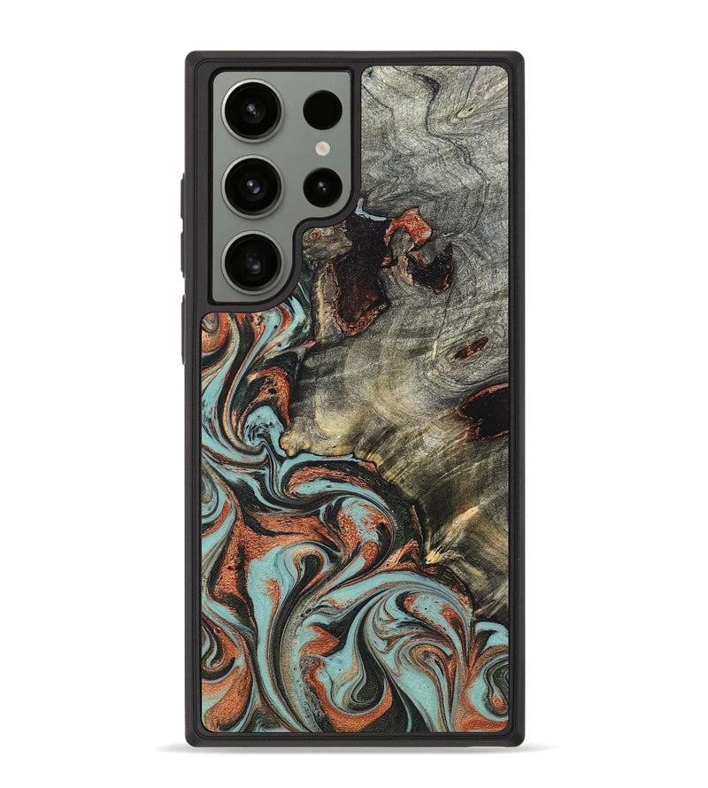 Galaxy S23 Ultra Wood Phone Case - Hailie (Green, 823286)