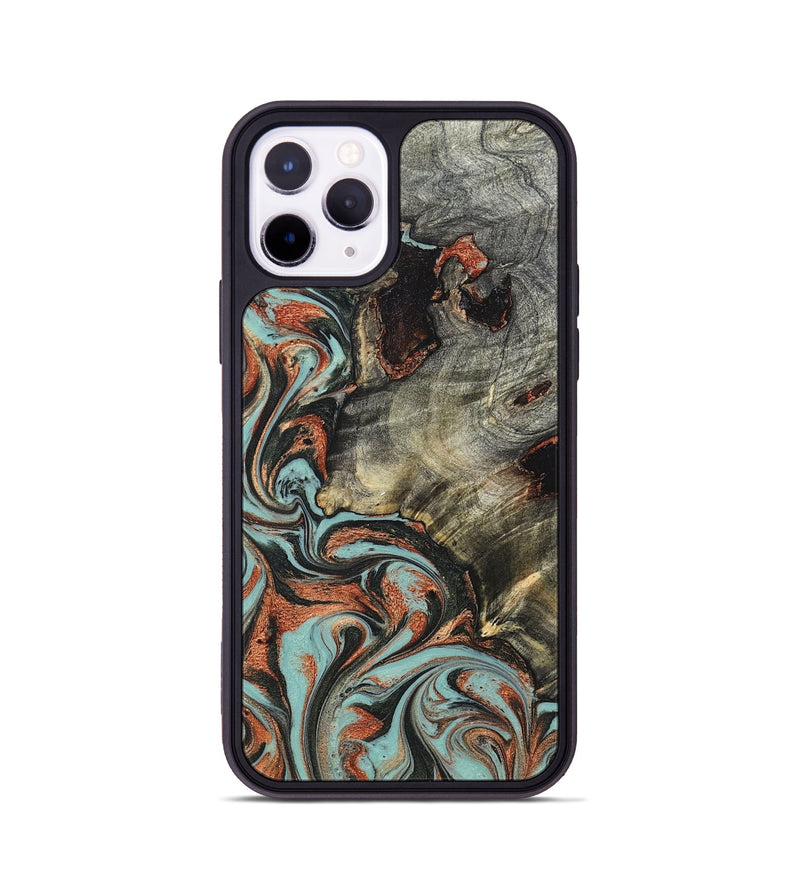 iPhone 11 Pro Wood Phone Case - Hailie (Green, 823286)