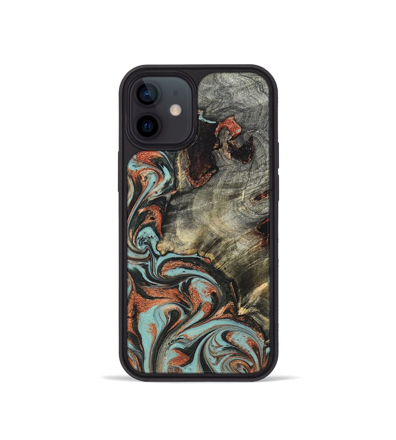 iPhone 12 mini Wood Phone Case - Hailie (Green, 823286)