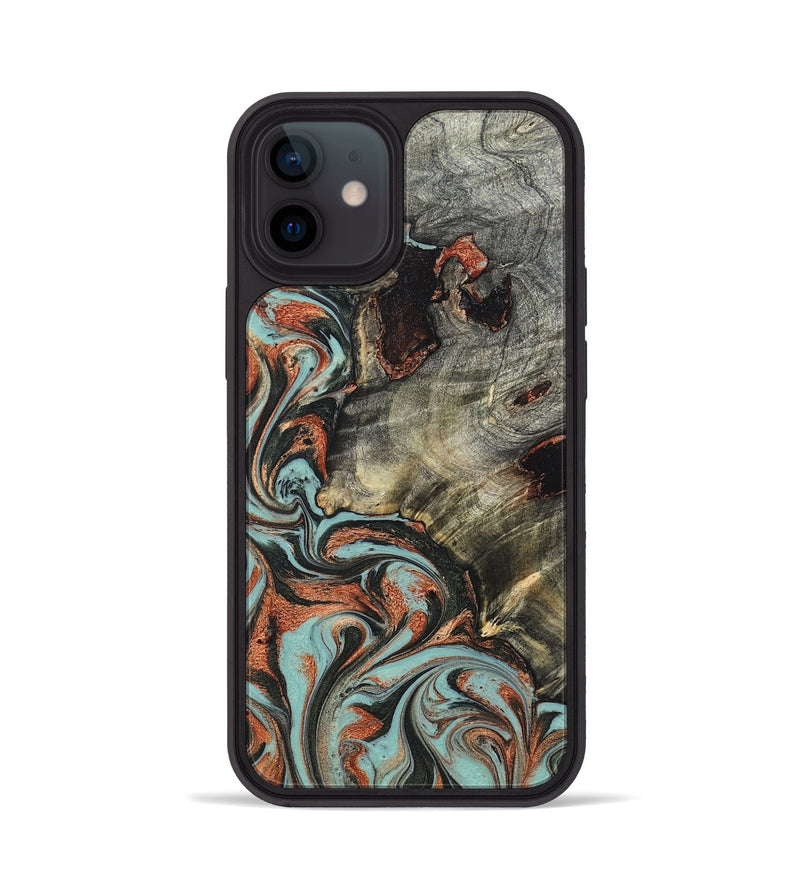 iPhone 12 Wood Phone Case - Hailie (Green, 823286)