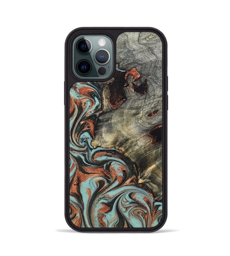 iPhone 12 Pro Wood Phone Case - Hailie (Green, 823286)