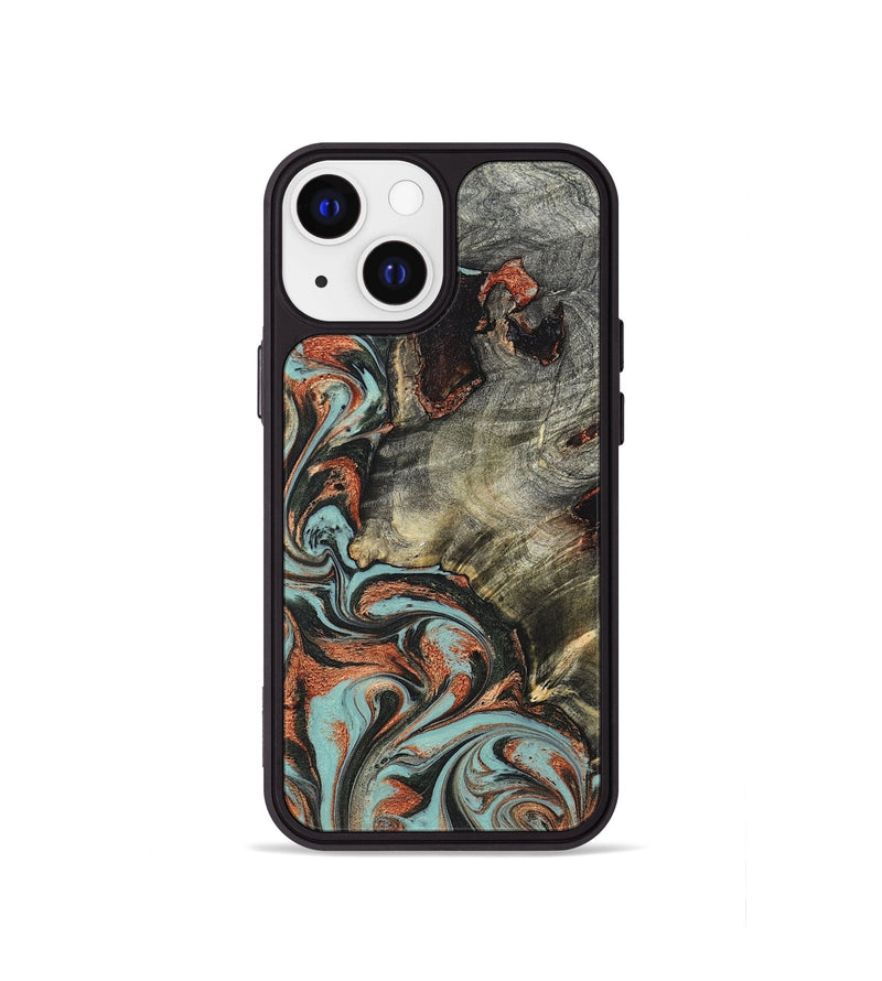 iPhone 13 mini Wood Phone Case - Hailie (Green, 823286)