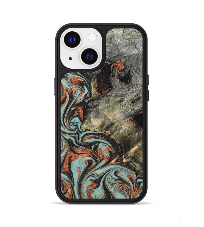 iPhone 13 Wood Phone Case - Hailie (Green, 823286)
