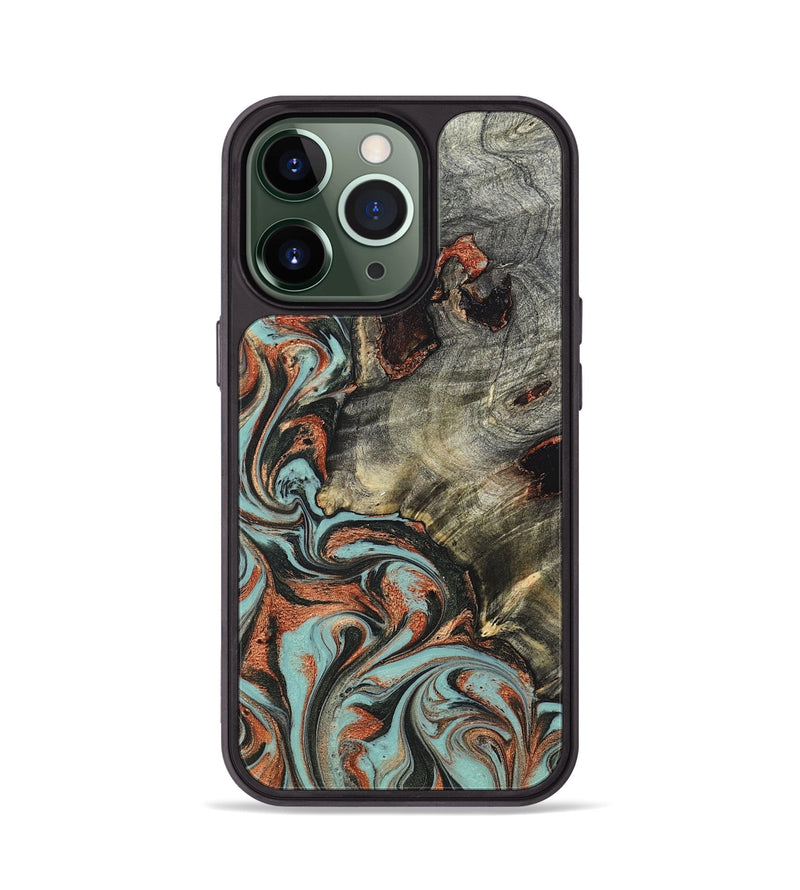 iPhone 13 Pro Wood Phone Case - Hailie (Green, 823286)