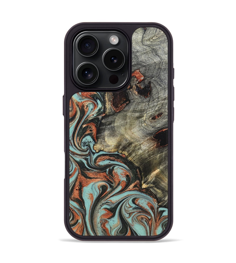 iPhone 16 Pro Wood Phone Case - Hailie (Green, 823286)