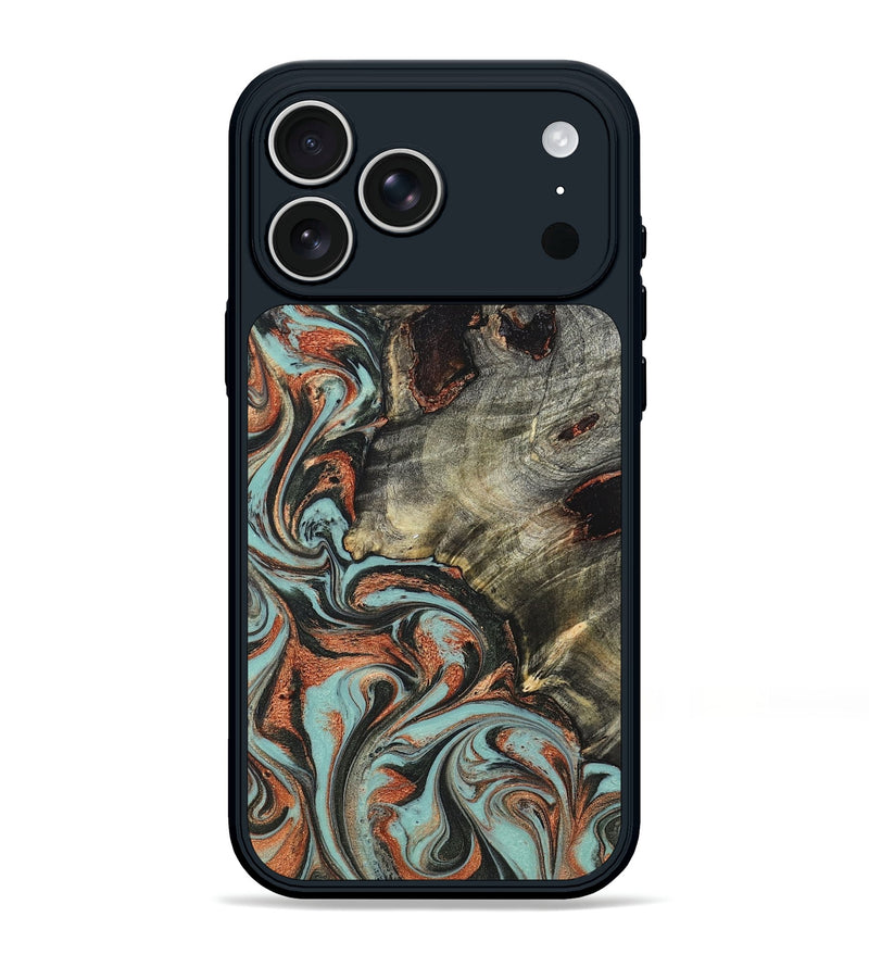 iPhone 17 Pro Max Wood Phone Case - Hailie (Green, 823286)