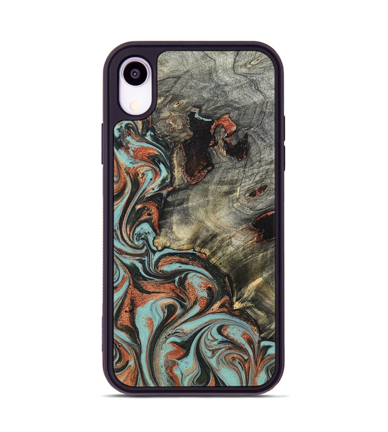 iPhone Xr Wood Phone Case - Hailie (Green, 823286)