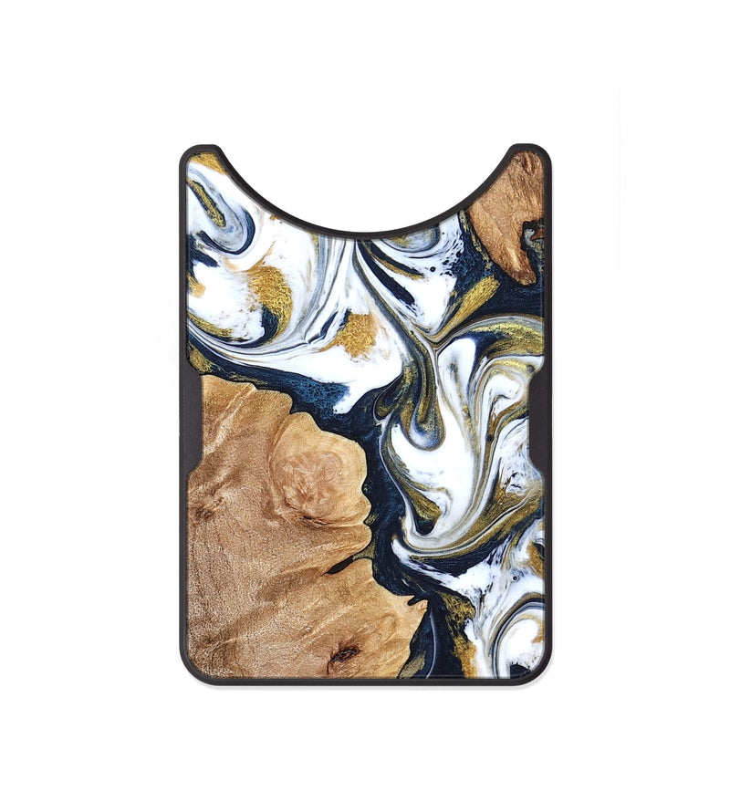 Alloy Wood Wallet - Amara (Teal & Gold, 823287)
