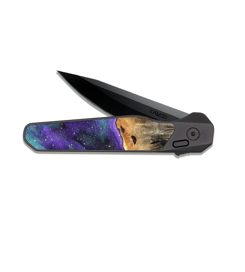 EDC Dark Slate Wood Pocket Knife - Shirlee (Cosmos, 823309)