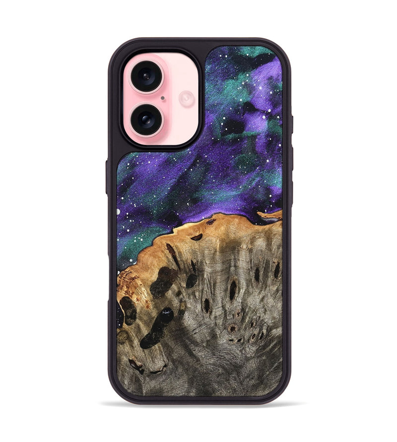 iPhone 16 Wood Phone Case - Shirlee (Cosmos, 823309)