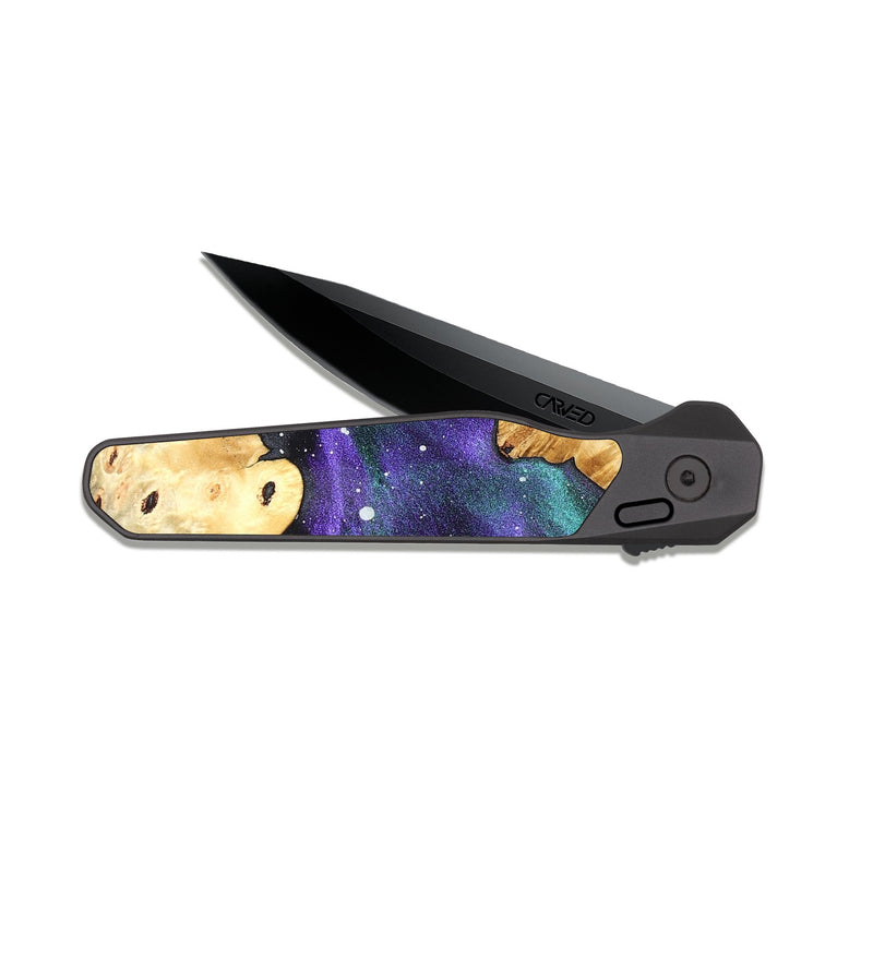 EDC Dark Slate Wood Pocket Knife - Jammie (Cosmos, 823310)