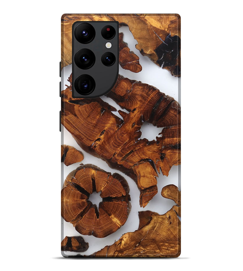 Galaxy S22 Ultra Wood Live Edge Phone Case - Erica (Clear, 823319)