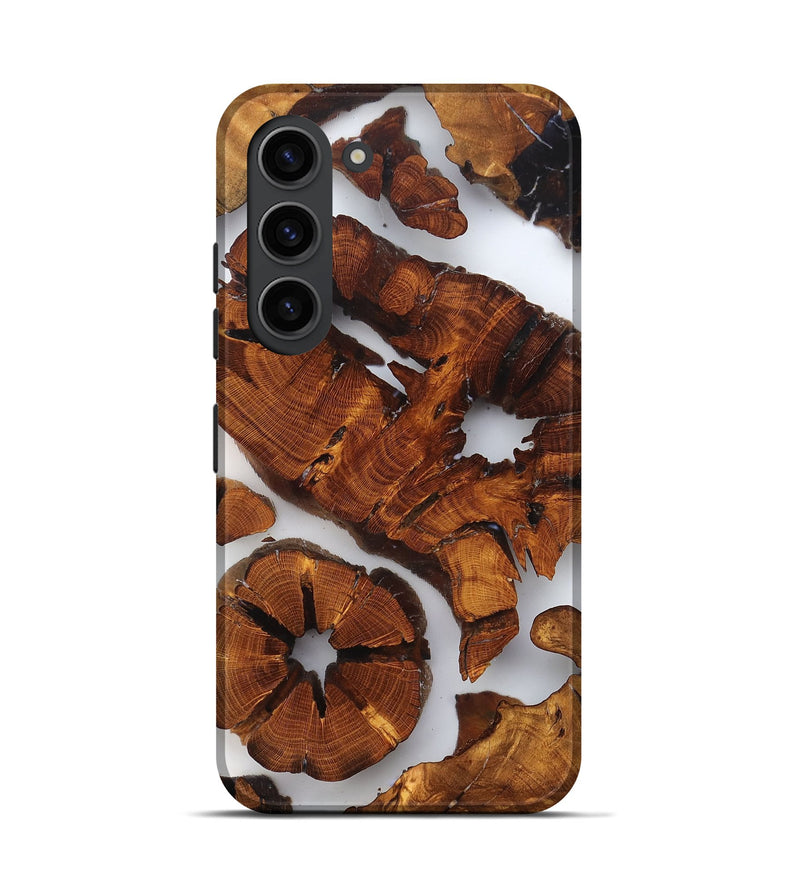 Galaxy S23 Wood Live Edge Phone Case - Erica (Clear, 823319)
