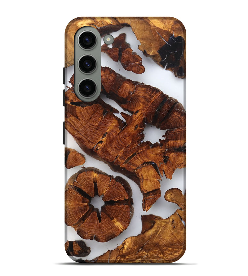 Galaxy S23 Plus Wood Live Edge Phone Case - Erica (Clear, 823319)
