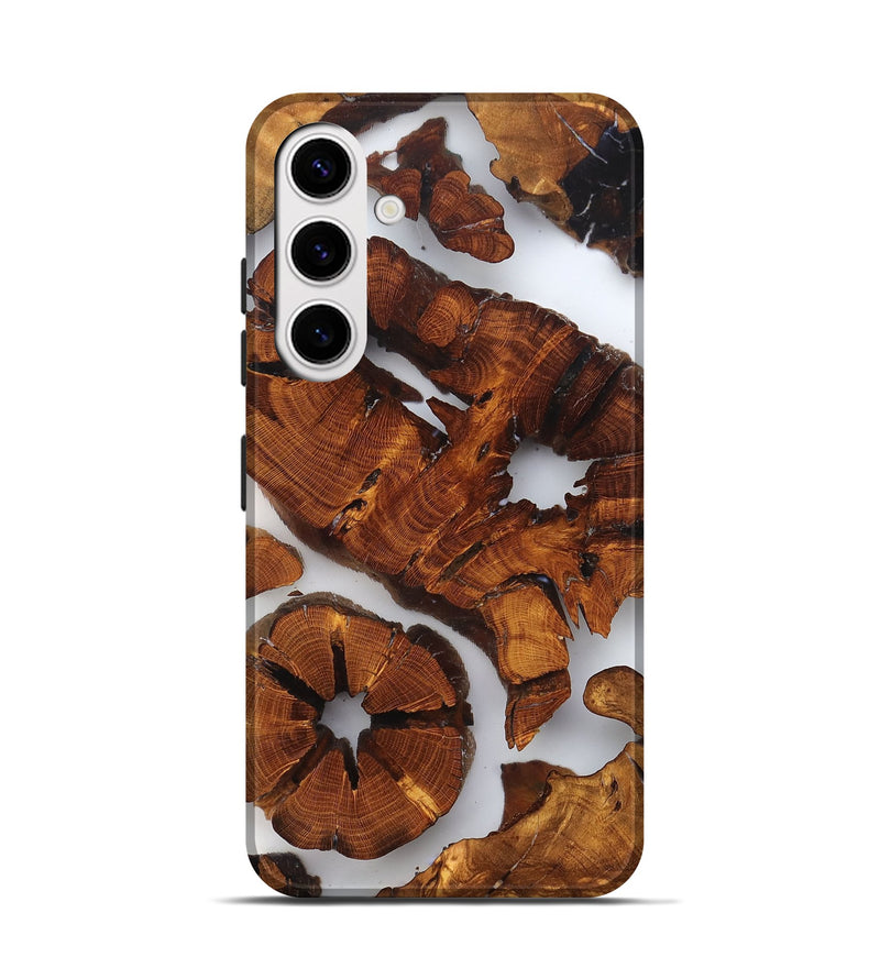 Galaxy S25 Wood Live Edge Phone Case - Erica (Clear, 823319)
