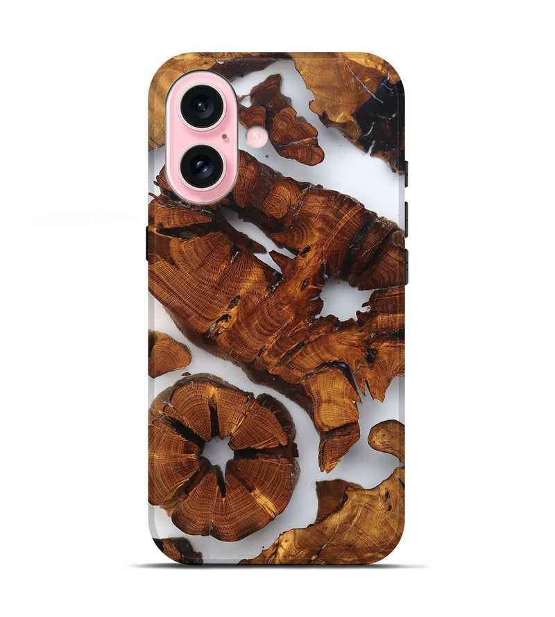 iPhone 17 Wood Live Edge Phone Case - Erica (Clear, 823319)