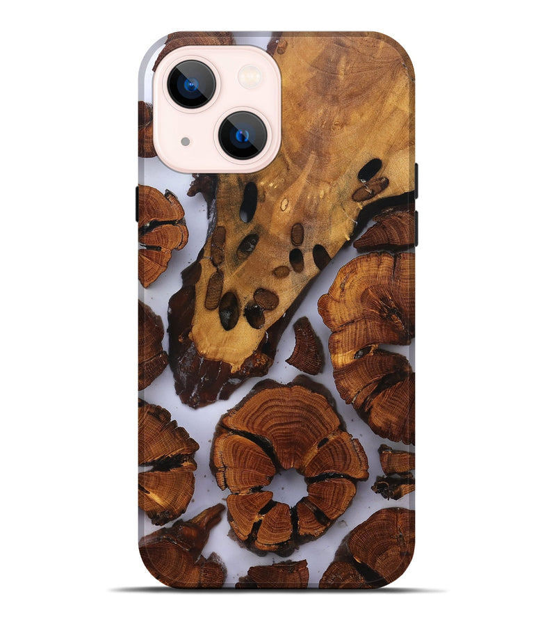 iPhone 14 Plus Wood Live Edge Phone Case - Liberty (Clear, 823321)