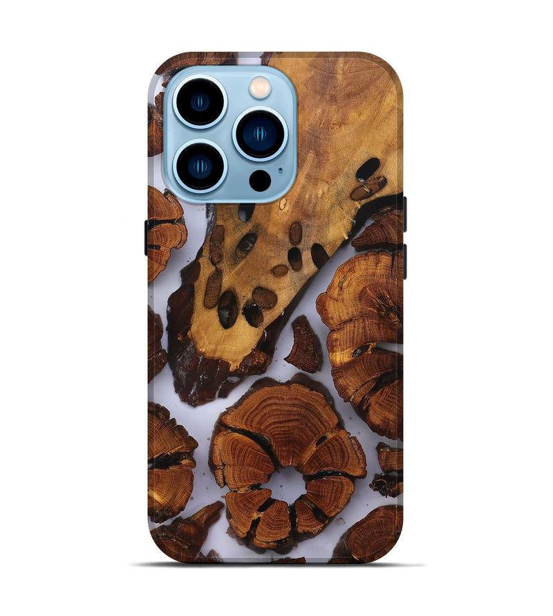 iPhone 14 Pro Wood Live Edge Phone Case - Liberty (Clear, 823321)