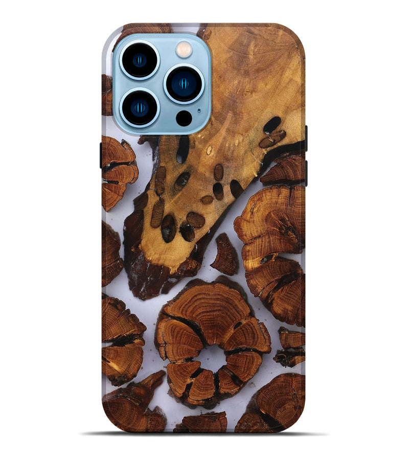 iPhone 14 Pro Max Wood Live Edge Phone Case - Liberty (Clear, 823321)