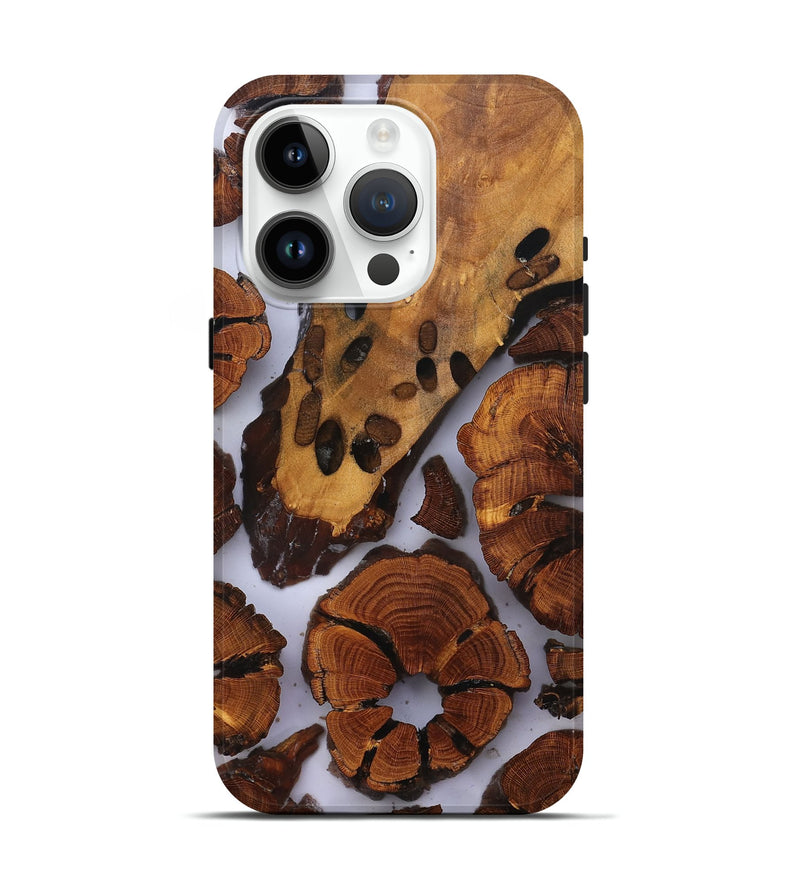 iPhone 15 Pro Wood Live Edge Phone Case - Liberty (Clear, 823321)