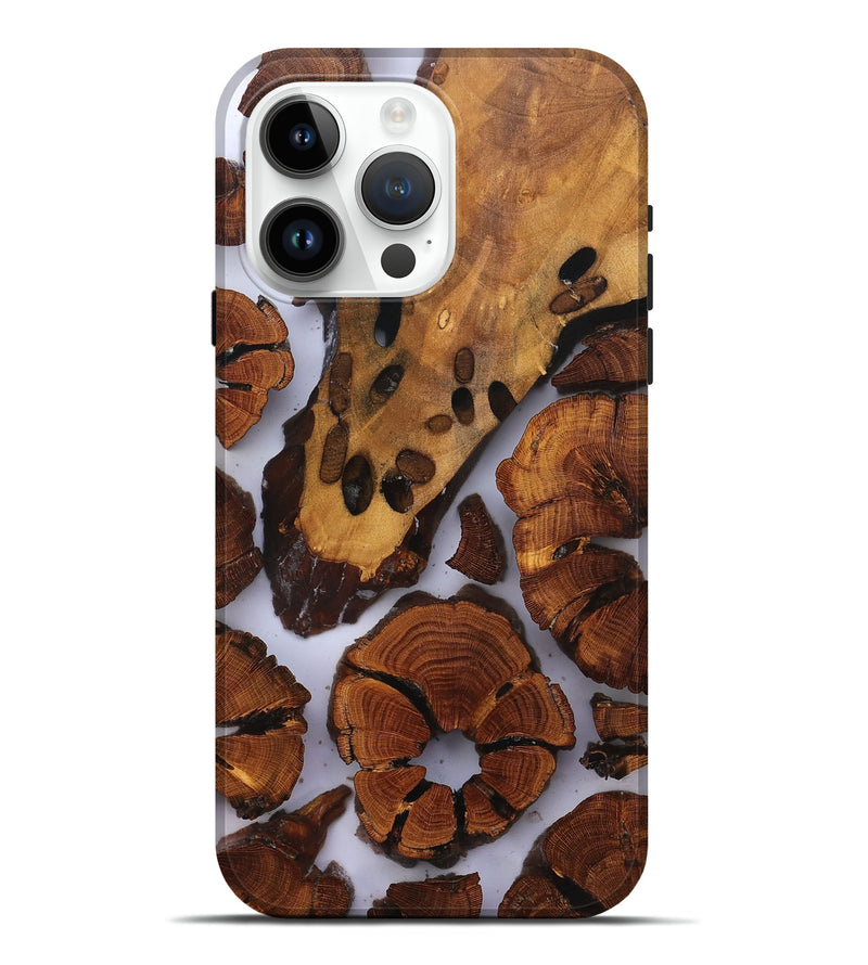 iPhone 15 Pro Max Wood Live Edge Phone Case - Liberty (Clear, 823321)