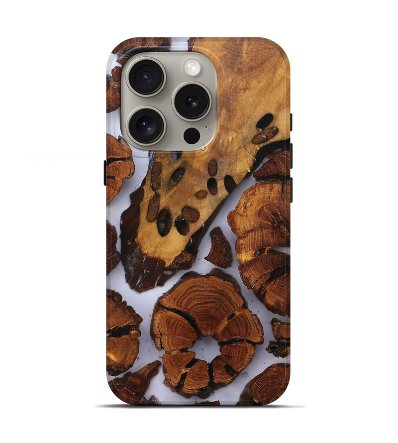 iPhone 16 Pro Wood Live Edge Phone Case - Liberty (Clear, 823321)