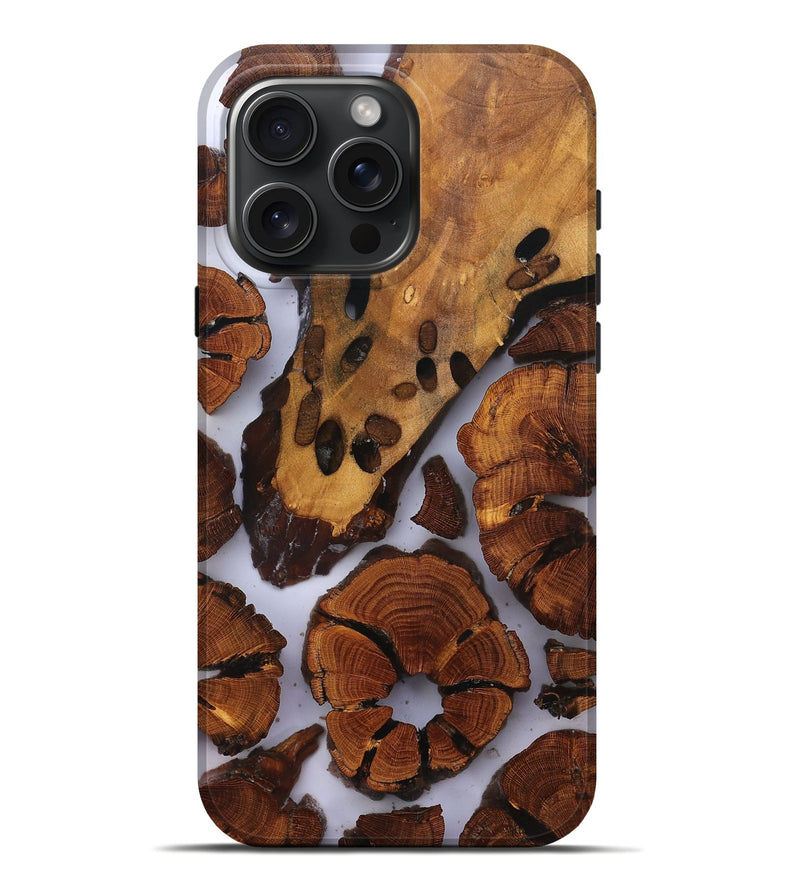 iPhone 16 Pro Max Wood Live Edge Phone Case - Liberty (Clear, 823321)