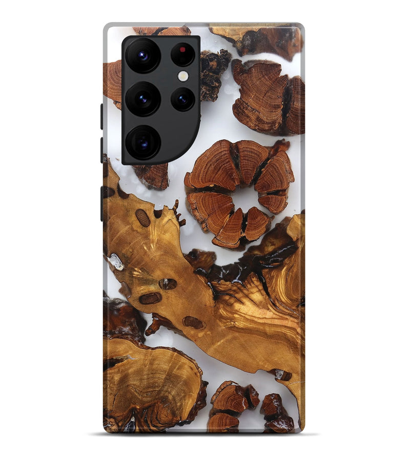 Galaxy S22 Ultra Wood Live Edge Phone Case - Cillian (Clear, 823323)