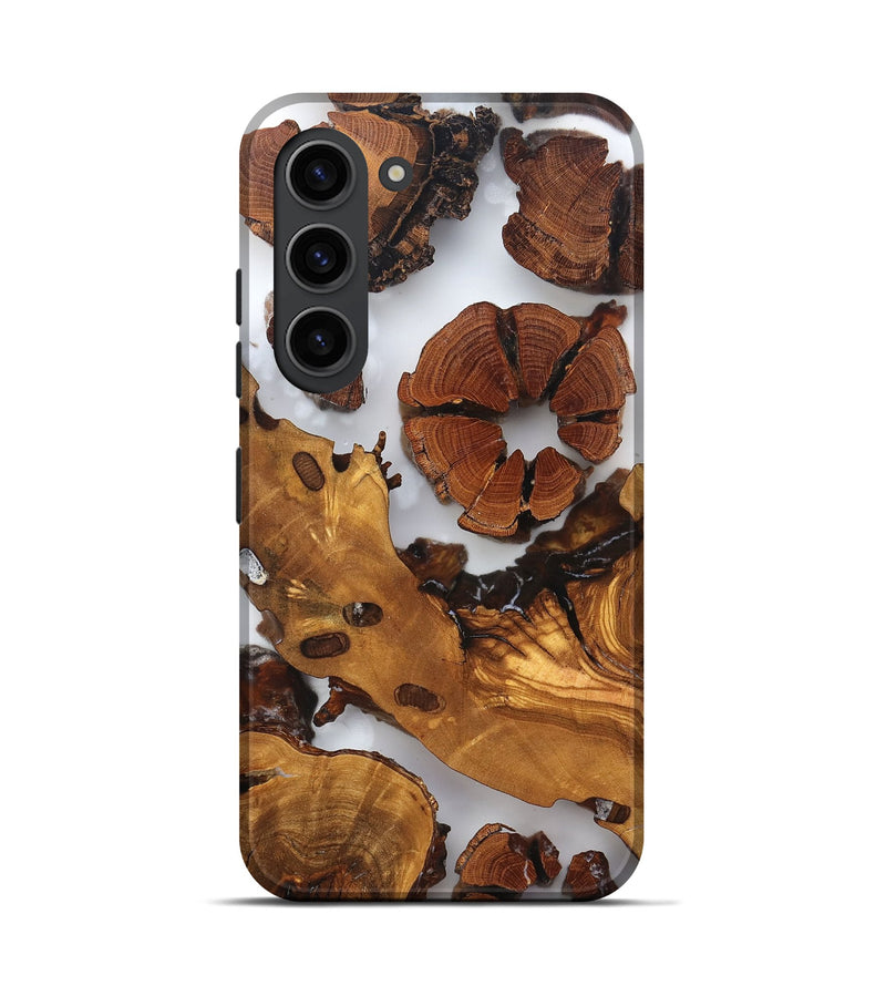 Galaxy S23 Wood Live Edge Phone Case - Cillian (Clear, 823323)