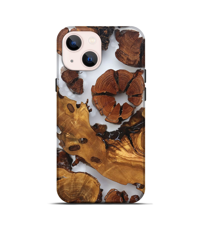 iPhone 13 mini Wood Live Edge Phone Case - Cillian (Clear, 823323)
