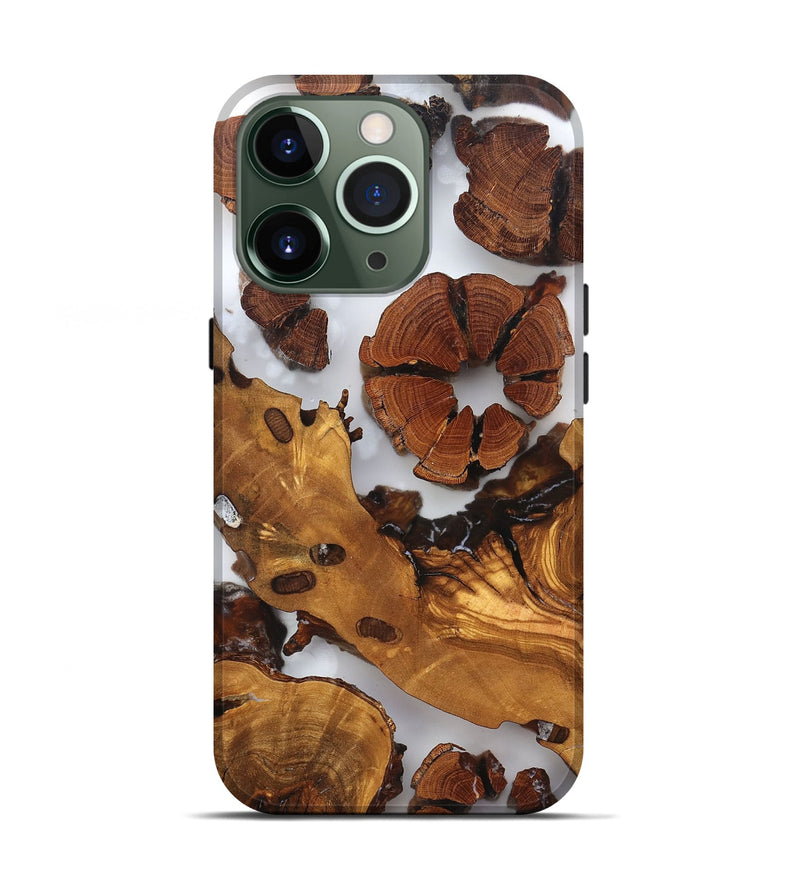 iPhone 13 Pro Wood Live Edge Phone Case - Cillian (Clear, 823323)