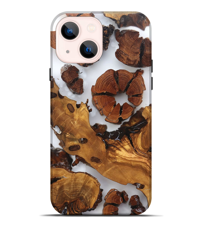 iPhone 14 Plus Wood Live Edge Phone Case - Cillian (Clear, 823323)