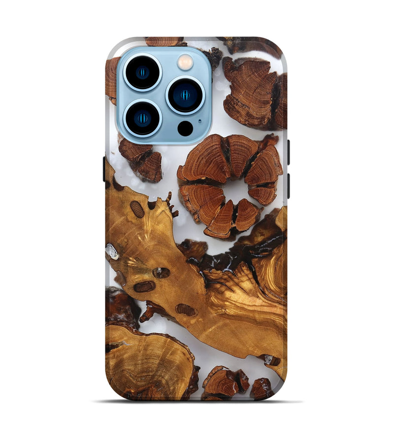 iPhone 14 Pro Wood Live Edge Phone Case - Cillian (Clear, 823323)