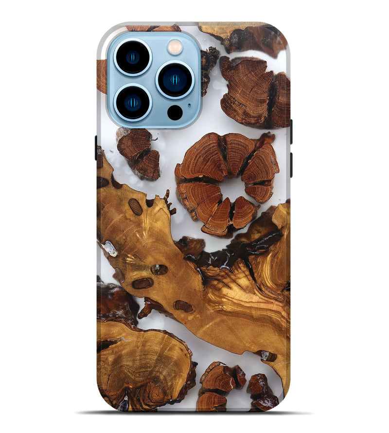 iPhone 14 Pro Max Wood Live Edge Phone Case - Cillian (Clear, 823323)