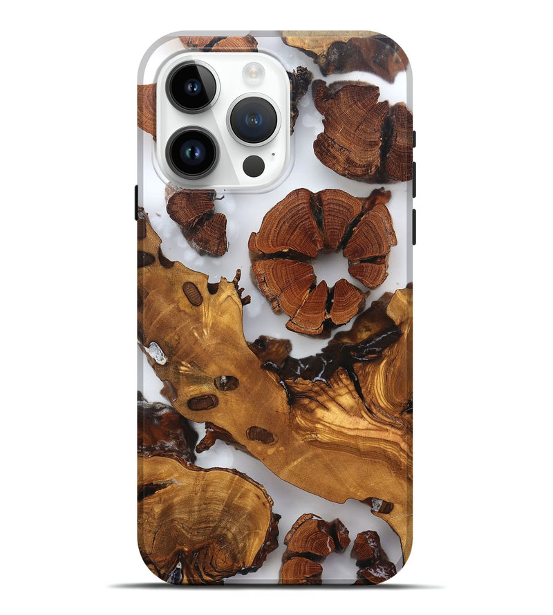 iPhone 15 Pro Max Wood Live Edge Phone Case - Cillian (Clear, 823323)