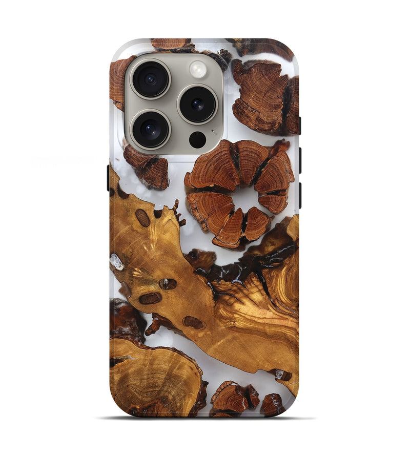 iPhone 16 Pro Wood Live Edge Phone Case - Cillian (Clear, 823323)